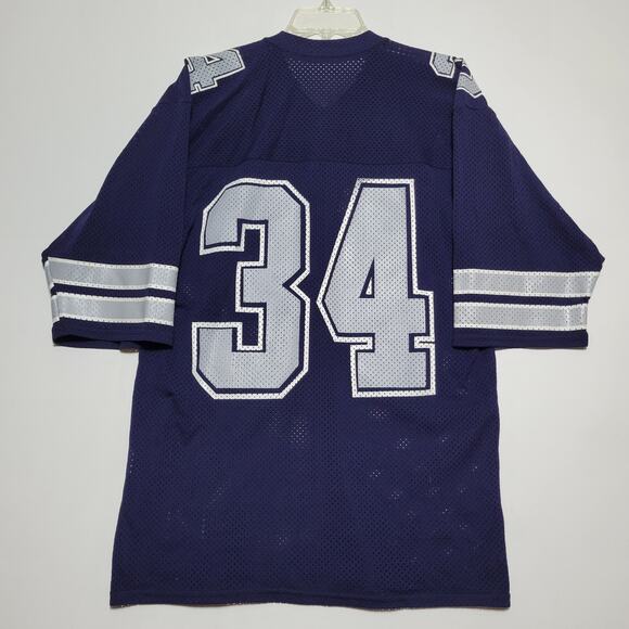 Sand Knit Macgregor Dallas Cowboys Hershel Walker #34 NFL Football Jersey Large - Picture 10 of 14